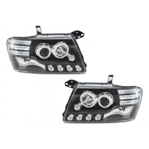 image-60-Fari LED DRL per Mitsubishi Lancer 07-17 Dual Projector Dynamic Turn Signal