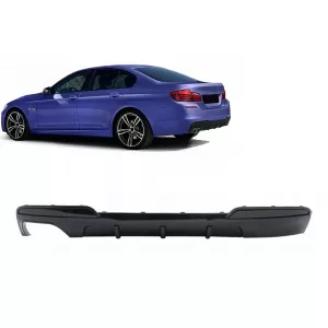 image-26-Bal oldali dupla kivezetéses diffúzor BMW 5-ös F10 F11 Sedan Touring (2011-2017) M-Performance Design
