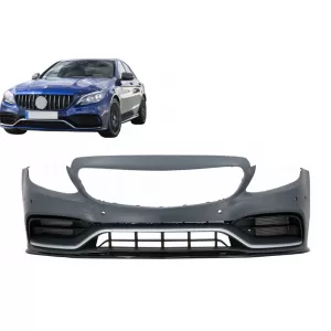Első lökhárító Mercedes C-osztály W205 S205 A205 C205 Limousine T-Model Coupe Cabriolet (2014-2020) Facelift C63 Design-image-6111155