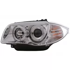 Faruri Angel Eyes compatibil cu BMW Seria 1 E81 E82 E87 E88 (2004-2011) Crom-image-6111964