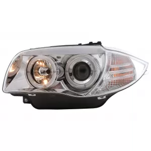 Faruri Angel Eyes compatibil cu BMW Seria 1 E81 E82 E87 E88 (2004-2011) Crom-image-6111971