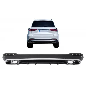 image-28-Hátsó lökhárító diffúzor kipufogóvégekkel Mercedes GLS Class X167 (2019-től) GLS63 Design
