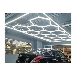 Sistem de Iluminare Plafon Hexagon / HoneyComb 3,94 x 2,29 m Lumina Ajustabila-image-6114069