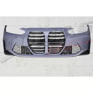 image-14-Paraurti anteriore per BMW Serie 4 G22 Coupé G23 Cabrio 2020+ Design M4