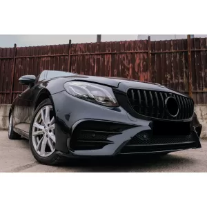Grila Centrala compatibil cu Mercedes E-Class W213 S213 C238 A238 (2016-2019) GT-R Design Negru Lucios-image-6113303