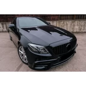 Grila Centrala compatibil cu Mercedes E-Class W213 S213 C238 A238 (2016-2019) GT-R Design Negru Lucios-image-6113304