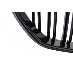 LED Kühlergrill Gitter Nieren Nierengitter für BMW X5 G05 2018–2022 Doppelstreifen Glänzend Schwarz-image-6277389