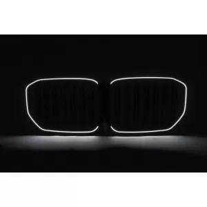 LED Kühlergrill Gitter Nieren Nierengitter für BMW X5 G05 2018–2022 Doppelstreifen Glänzend Schwarz-image-6277391