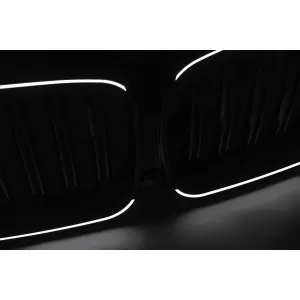 LED Kühlergrill Gitter Nieren Nierengitter für BMW X5 G05 2018–2022 Doppelstreifen Glänzend Schwarz-image-6277393
