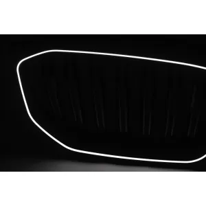 LED Kühlergrill Gitter Nieren Nierengitter für BMW X5 G05 2018–2022 Doppelstreifen Glänzend Schwarz-image-6277394