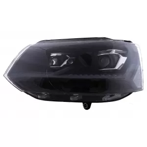 Full LED TFL Scheinwerfer für VW Transporter Caravelle Multivan T5 MOPF 10-15 Schwarz-image-6114486