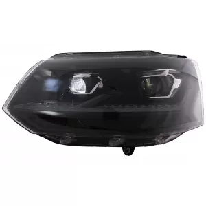 Full LED TFL Scheinwerfer für VW Transporter Caravelle Multivan T5 MOPF 10-15 Schwarz-image-6114491