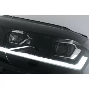 Full LED TFL Scheinwerfer für VW Transporter Caravelle Multivan T5 MOPF 10-15 Schwarz-image-6114506