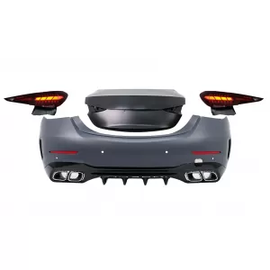 image-47-Rear Upgrade Body Kit suitable for Mercedes C-Class W205 (2014-2022) Conversion to C-Class W206 C63 Design