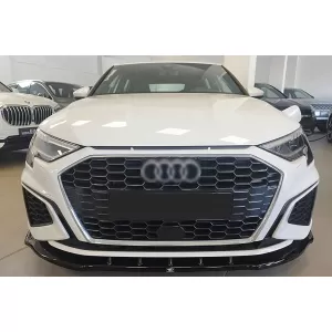 Front Bumper Spoiler Lip suitable for Audi A3 8Y S-Line S3 (2020-2024) Sedan Sportback RS3 Design-image-6113641