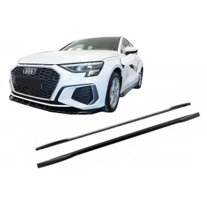 image-18-Side Skirts Extensions suitable for Audi A3 8Y S-Line S3 (2020-) Sedan Sportback RS3 Design