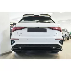 Rear Bumper Extension Splitter suitable for Audi A3 8Y S-Line (2020-2024) Sportback Black-image-6113648