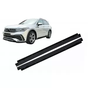 Side Skirts Extensions suitable for VW Tiguan II Mk2 R/ R Line Facelift (2020-2024) Black