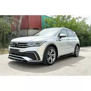 Side Skirts Extensions suitable for VW Tiguan II Mk2 R/ R Line Facelift (2020-2024) Black