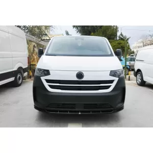 Stoßstange Add-on Spoiler Lippe für VW Transporter T7 2024- V1 ABS-Kunststoff Glänzend schwarz-image-6113876