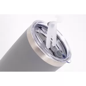 Cana Termoizolanta Otel Inoxidabil SS304 cu Capac Perete Dublu 590ml Gri-image-6117312
