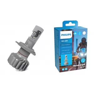 Philips Bec LED H4 12V 18W Ultinon Pro6000 5800K 1 piesa Moto + EcoPro10-image-6114609