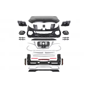 image-66-Kit carrozzeria per Mercedes Classe V W447 2014-2023 Griglia paraurti Cofano