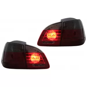 Stopuri LED compatibil cu BMW Seria 5 E61 Touring (2004-03.2007) Rosu Fumuriu-image-6114777