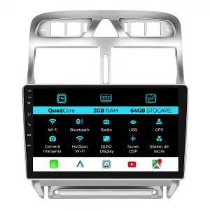 image-50-Navigation for Peugeot 307 (2000-2013), 9Inch, 2Gb Ram, 64Gb Storage, Carplay