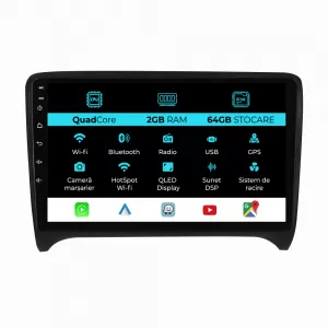image-75-Navigation for Audi TT, (2006-2014), 9 Inch, 2Gb Ram, 64Gb storage, Carplay.