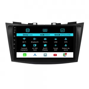 image-32-Navigation for Suzuki Swift, 2010-2017, 9 Inch, 4Gb Ram, 64Gb Storage, Carplay