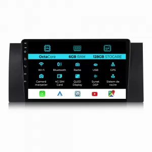 image-77-Navigation for BMW Series 5 E39, X5 E53 (1995-2003), 9 Inch, 6Gb Ram, 128Gb Storage, Carplay