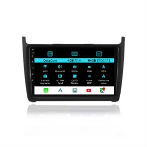 image-2-Navigation for Volkswagen Polo, (2009-2018), 9Inch, 4Gb Ram, 64Gb Storage, Carplay