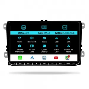 image-70-Navigation for Volkswagen, Android, 9 Inch, 6Gb RAM, 128Gb storage, Bluetooth, WiFi, Waze, Canbus
