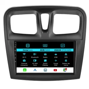 image-48-Navigation for Dacia, Logan Sandero (2012-2020), 9 Inch, 8Gb RAM, 256Gb Storage, Carplay