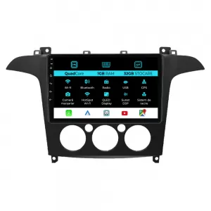 Navigation for Ford, S-Max (2006 - 2015), 9 Inch, 1GB RAM, 32GB Storage, Carplay, Manual Climate Control - NAVF91OXN