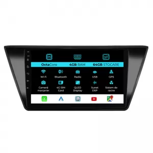 image-73-Navigation for Android Dedicated Volkswagen Touran (2014 - 2020), 10Inch, 4Gb Ram, 64Gb Storage, Carplay