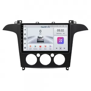 Navigation for Ford S-Max, 2006 - 2015, 9 Inch, 4Gb Ram, 64Gb Storage, Bluetooth, WiFi, Carplay, Manual Climate Control - NAVF94QTP