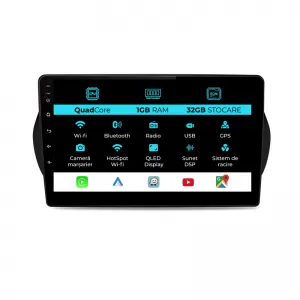 Navigation for Citroen Nemo, 2008 - 2017, 10Inch, 1Gb Ram, 32Gb Storage, Carplay