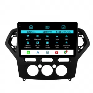 Navigation for Ford Mondeo, (2007-2014), 10 Inch, 4GB RAM, 64GB Storage, Carplay - NAVF104FBZ