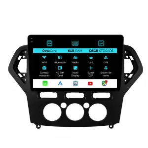 Navigation for Ford Mondeo, 2007-2014, 10 Inch, 6Gb Ram, 128Gb Storage, Carplay - NAVF106VDU