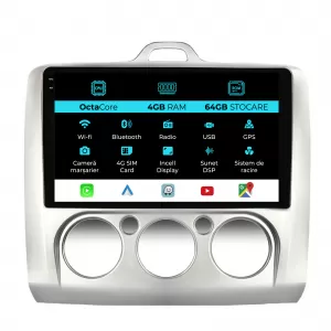 Navigation for Ford Focus, 2004-2012, 9 Inch, 4Gb Ram, 64Gb Storage, Carplay