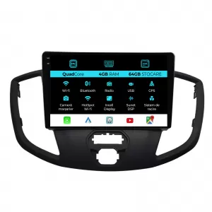 Navigation for Ford Transit, 2012-2018, QuadCore, 9 Inch, 4Gb Ram, 64Gb Storage, Carplay