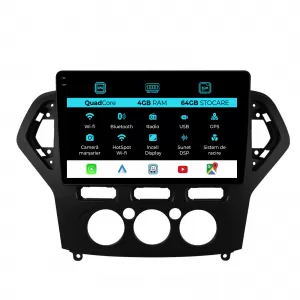 Navigation for Ford Mondeo, 2007-2014, QuadCore, 10 Inch, 4Gb RAM, 64Gb Storage, Carplay - NAVF104RGL