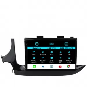 Navigation for Opel Mokka, 2016-2024, QuadCore, 9 Inch, 4Gb Ram, 64Gb Storage, Carplay
