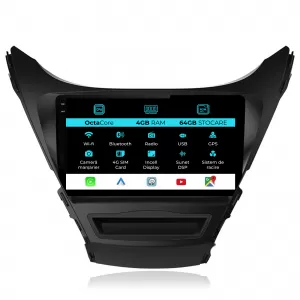 Navigation for Hyundai Elantra, (2010-2016), 9Inch, 4Gb Ram, 64Gb Storage, Carplay - NAVHY94NNV