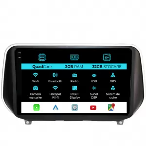 Navigation for Hyundai SantaFe (2018-2024), 9Inch, 2Gb Ram, 32Gb Storage, Carplay - NAVHY92FHS