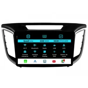 Navigation for Hyundai IX25 (2015-2019), 10 Inch, 2Gb Ram, 32Gb Storage, Carplay - NAVHY102QNF