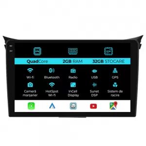 Navigation for Hyundai I30, 2011-2015, 9 Inch, 2Gb Ram, 32Gb Storage, Carplay. - NAVHY92QOY