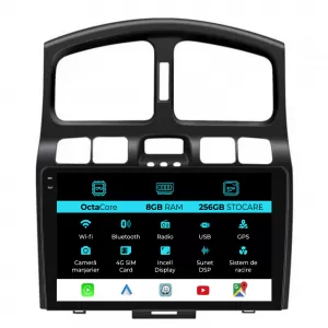 Navigation for Hyundai Santa Fe, 2000-2006, 9 Inch, 8Gb RAM, 258Gb Storage, Carplay - NAVHY98OPX